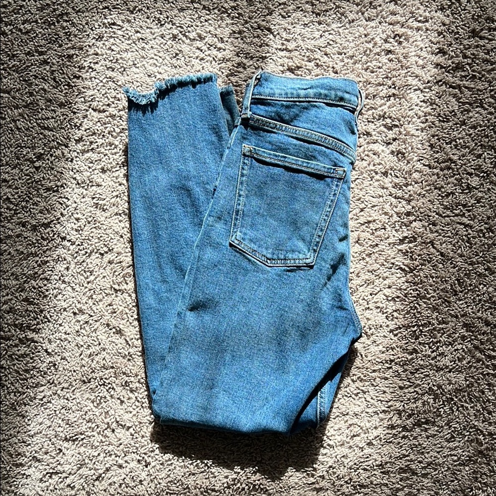 Old Navy Sky High Straight Extra High Rise Women's Blue Jeans